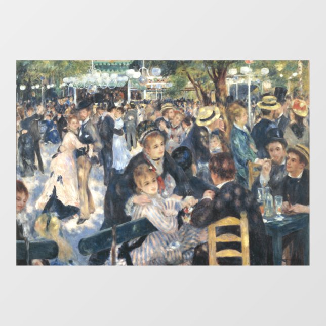 Vinilos Para Cristales Renoir Moulin Dance Galette Fiesta (Hoja)