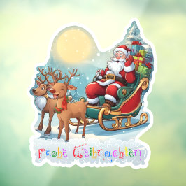 Vinilos Para Cristales Rentierschlitten mit Rudi -