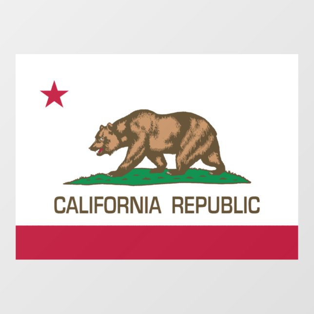 Vinilos Para Cristales República de California (Bandera Estatal) (Hoja)