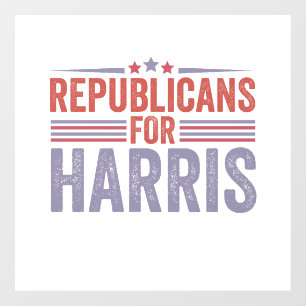 Vinilos Para Cristales Republicanos Por Elecciones Harris 2024