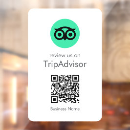 Vinilos Para Cristales Reseñas de Tripadvisor | Código QR de reseña empre