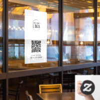 Restaurante Cafe Añadir logotipo y código QR de su