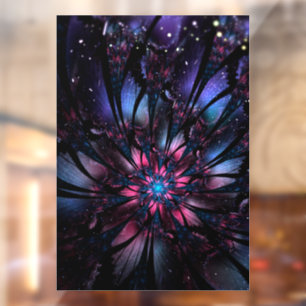 Vinilos Para Cristales Resumen del diseño de flor fractal.
