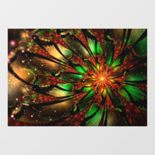 Vinilos Para Cristales Resumen del diseño de flor fractal.