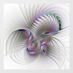 Vinilos Para Cristales Resumen moderno Shy Fantasía Figura Arte Fractal