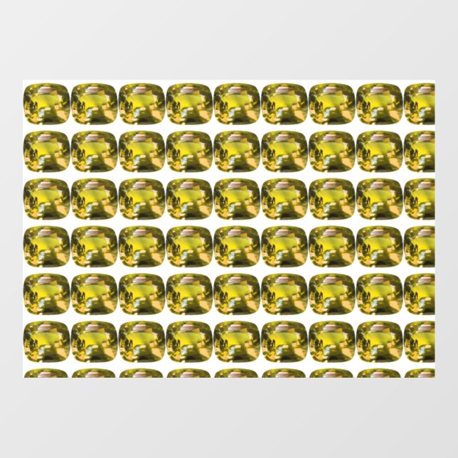 Vinilos Para Cristales Resumen Patrón amarillo (Hoja)