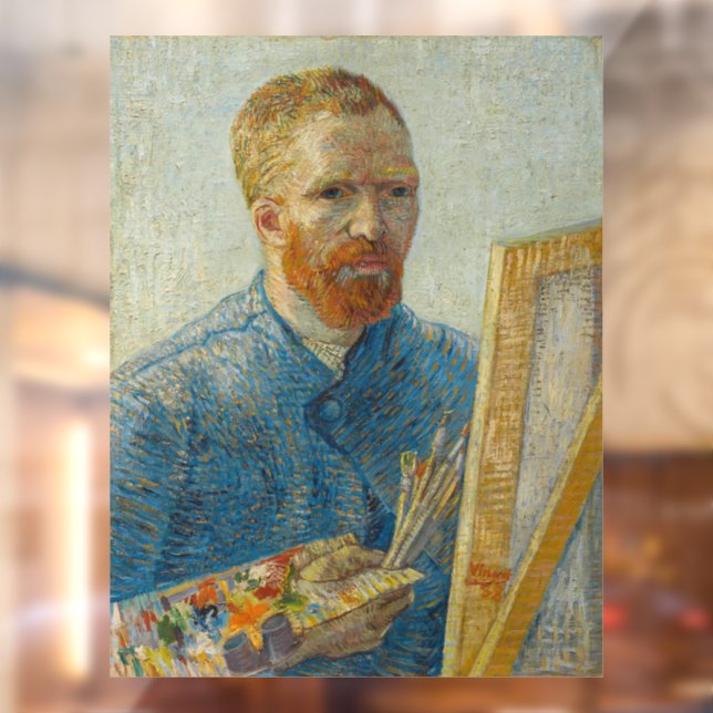 Vinilos Para Cristales Retrato del pintor Vincent Van Gogh (Hoja 2)