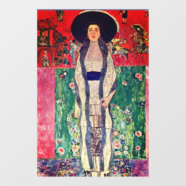 Vinilos Para Cristales Retrato Gustav Klimt de Adele Bloch-Bauer II (Hoja)