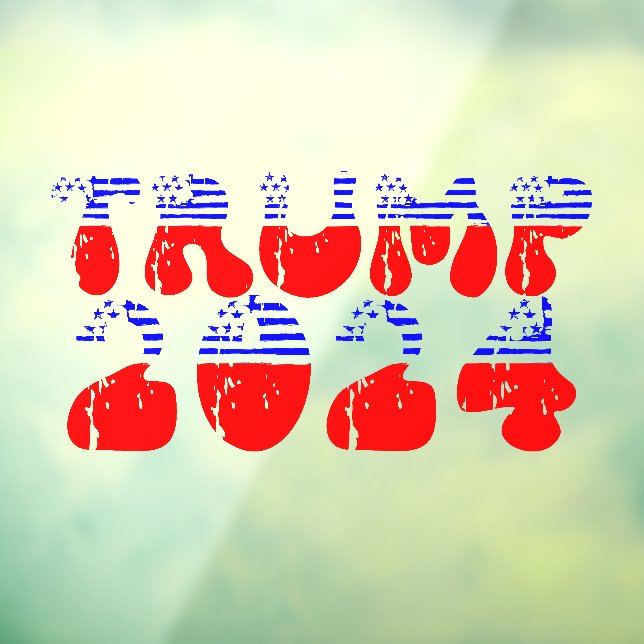 Vinilos Para Cristales Retro electoral de Trump 2024 en Estados Unidos (Hoja 3)