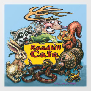Vinilos Para Cristales Roadkill Cafe Window Cling