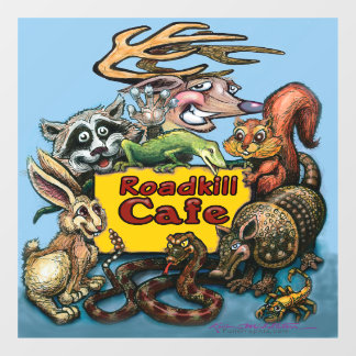 Vinilos Para Cristales Roadkill Cafe Window Cling