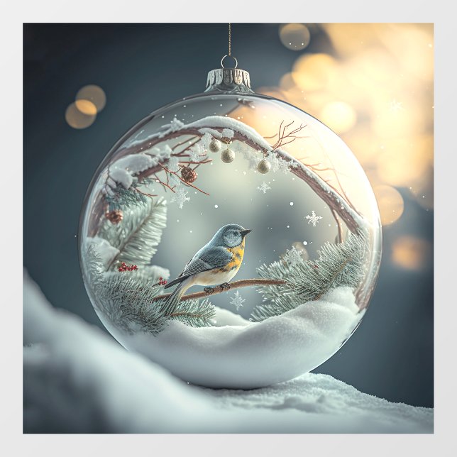 Vinilos Para Cristales Robin en Globe Window Cling (Hoja)