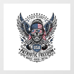 Vinilos Para Cristales Rociero de bandana patriótica Old Glory Música Roc