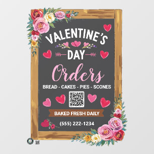 Vinilos Para Cristales Romántica ventana de San Valentín ¡Personalizabl