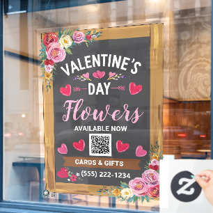 Vinilos Para Cristales Romántica ventana de San Valentín ¡Personalizabl