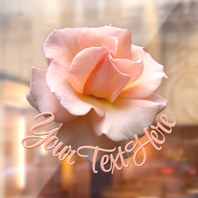 Vinilos Para Cristales Rosa Decal Personalizado Rosa Silvestre Llamado po (Hoja 2)