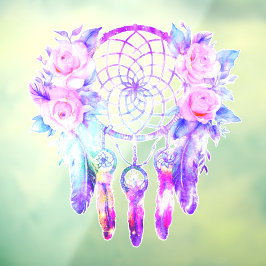 Vinilos Para Cristales Rosas rosa Dreamcatcher Floral Dreams