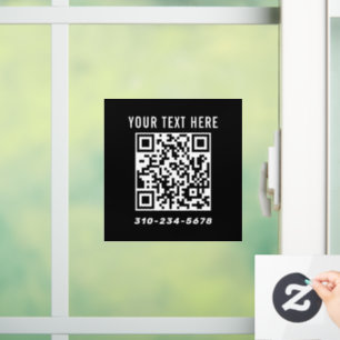 Vinilos Para Cristales Rótulo de código QR de la ventana de marketing par