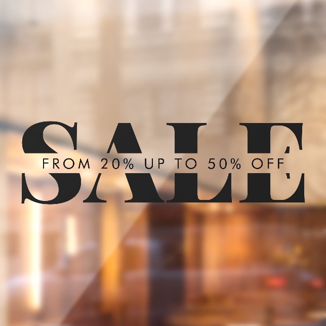 Vinilos Para Cristales Rótulo de venta de ventana de negocios simple y pe (Hoja 2)