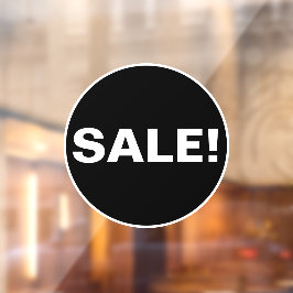 Vinilos Para Cristales Rótulo de ventana de venta para empresas - Círculo