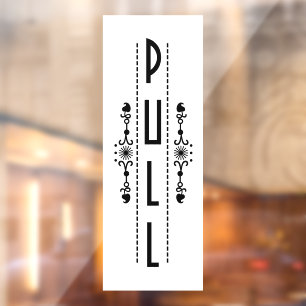 Vinilos Para Cristales Rótulo decorativo de la puerta de extracción,