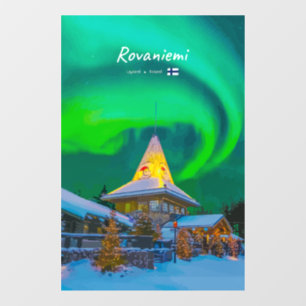 Vinilos Para Cristales Rovaniemi, Finlandia - Aurora Mágica 