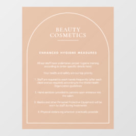 Vinilos Para Cristales Rubor Pink Hygiene Poster Beauty Makeup Business