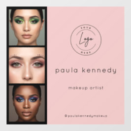 Vinilos Para Cristales Rubor Rosa Moderno Maquillaje 3 Foto Cuadrado