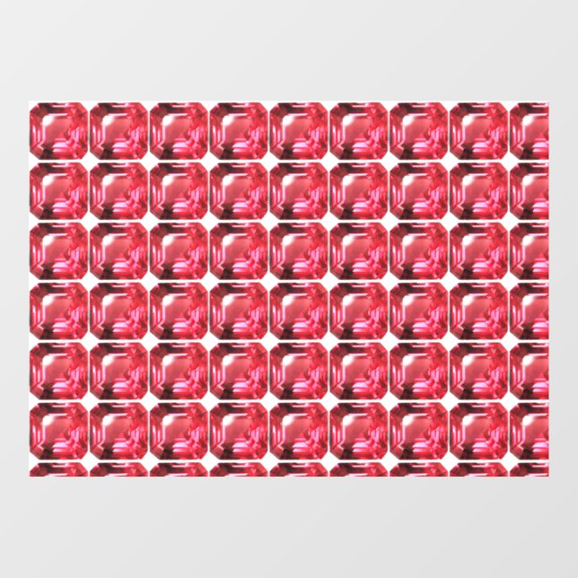 Vinilos Para Cristales Ruby Gemstone Pink (Hoja)