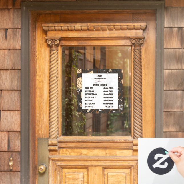 Vinilos Para Cristales Rustic Baking Business (Puerta de casa)