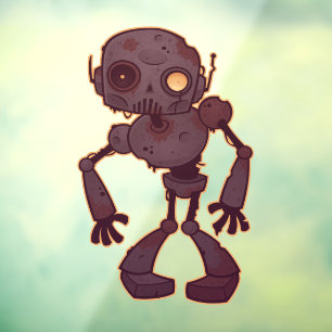 Vinilos Para Cristales Rusty Zombie Robot