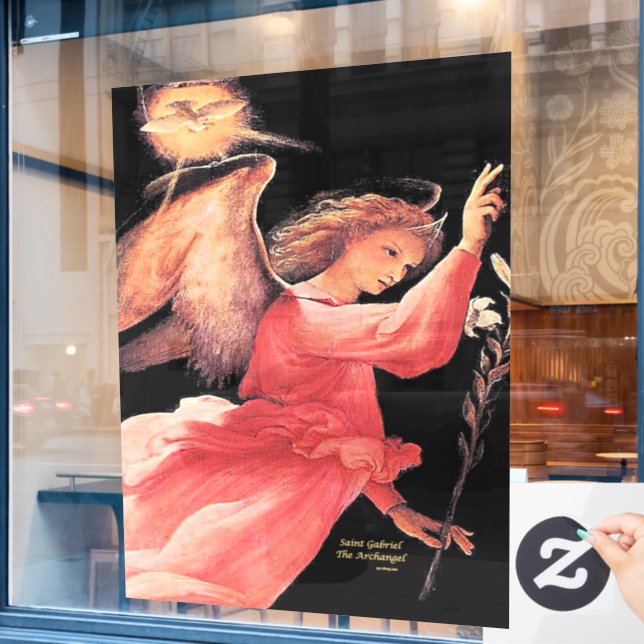 Vinilos Para Cristales Saint Gabriel el Arcángel (Ventana de cafetería)