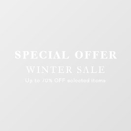 Vinilos Para Cristales Sale Offer Window Cling with White Underbase Desig