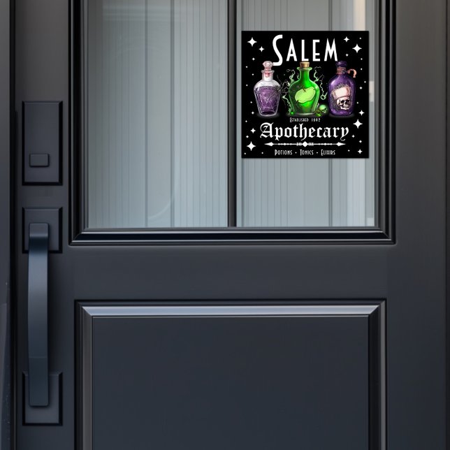 Vinilos Para Cristales Salem de Halloween Potions Apothecary Tonics Elixi (Subido por el creador)