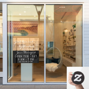 Vinilos Para Cristales Salón de belleza del pelo Rótulo de ventana abie