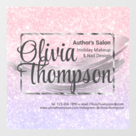 Vinilos Para Cristales Salón de belleza Pearl Silver