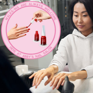Vinilos Para Cristales Salón de Pedicura de Uñas Personalizado Se Aceptan