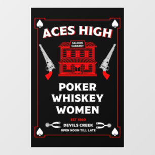 Vinilos Para Cristales Saloon de Cowboy American Frontier