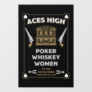 Vinilos Para Cristales Saloon de Cowboy American Frontier