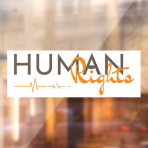 Vinilos Para Cristales Salvamento de los derechos humanos