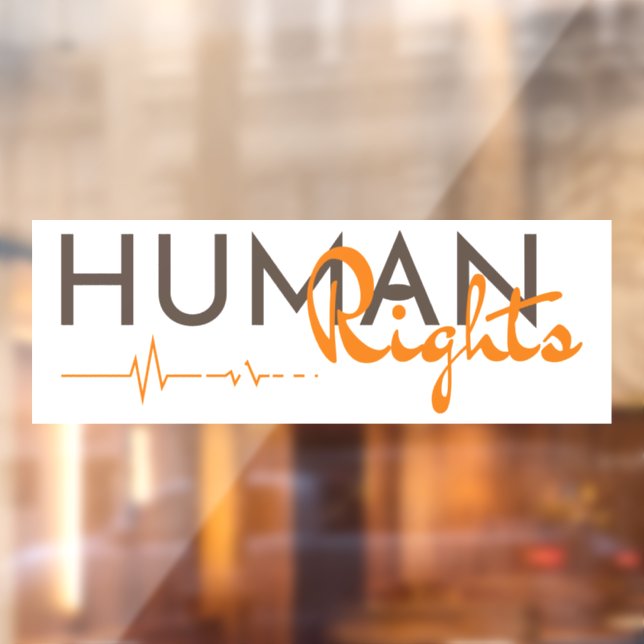 Vinilos Para Cristales Salvamento de los derechos humanos (Hoja 2)