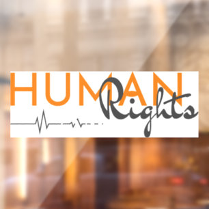 Vinilos Para Cristales Salvamento de los derechos humanos