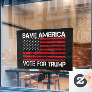 Vinilos Para Cristales Salvemos el voto de Estados Unidos por Trump