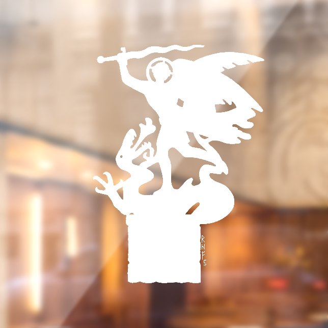 Vinilos Para Cristales San Miguel y Dragón (en blanco) (Hoja 2)