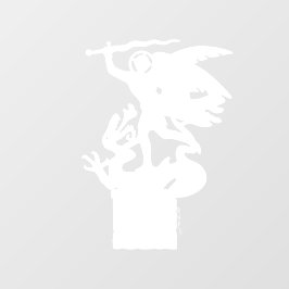 Vinilos Para Cristales San Miguel y Dragón (en blanco)