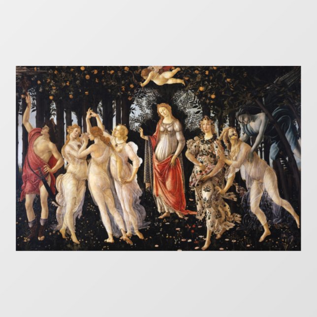 Vinilos Para Cristales Sandro Botticelli - La Primavera (Hoja)