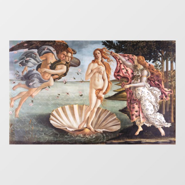 Vinilos Para Cristales Sandro Botticelli - Nacimiento de Venus (Hoja)