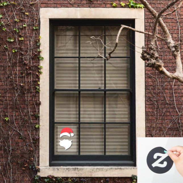 Vinilos Para Cristales Santa Claus Silhouette (Ventana de inicio)