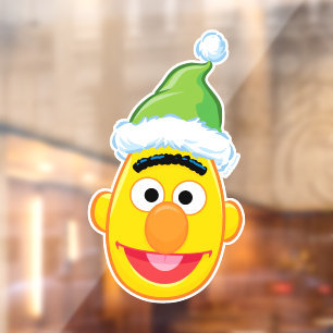 Vinilos Para Cristales Santa Hat Bert