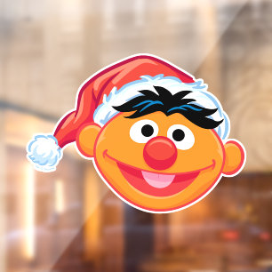 Vinilos Para Cristales Santa Hat Ernie